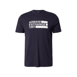 ARMANI EXCHANGE Póló tengerészkék / fehér kép