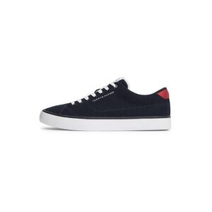 TOMMY HILFIGER Rövid szárú sportcipők 'Rubberised Flag' tengerészkék / piros kép