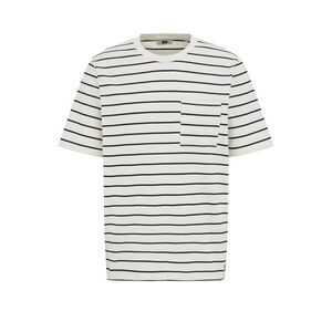 WE Fashion Póló fekete / piszkosfehér kép