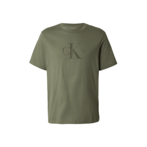 Calvin Klein Jeans Póló 'CK Monogram Logo' olíva kép
