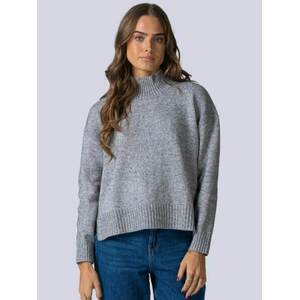 TEESHOPPEN Pulóver ' Emma Knit ' szürke kép