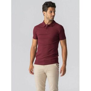 TEESHOPPEN Ing ' Muscle Polo ' bordó kép