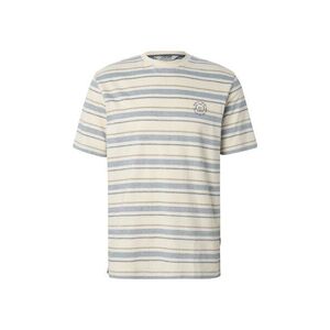 INDICODE JEANS Póló 'Eron' ekrü / galambkék / barna kép