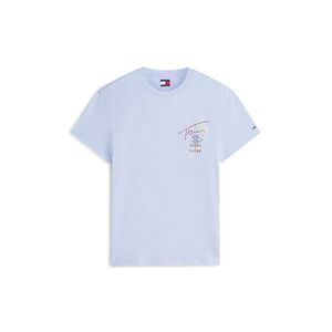 Tommy Jeans Póló 'Signature Logo' zerge / világoskék / szilva / fekete kép