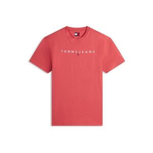 Tommy Jeans Póló 'Linear Logo' világospiros / fehér kép
