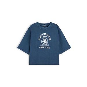 TOMMY HILFIGER Póló sötétkék / fehér kép