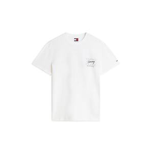 Tommy Jeans Póló 'Signature Logo Peached' fehér kép