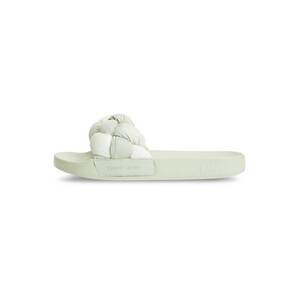 Tommy Jeans Papucs 'Embossed Braided Strap' világoszöld kép