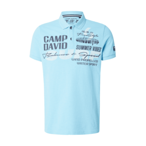 CAMP DAVID Póló vízszín / grafit / fehér kép