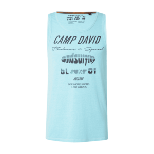 CAMP DAVID Póló 'Windsurfing' vízszín / fekete kép
