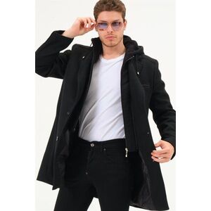 PLT8371 DEWBRRY MEN'S COAT-DARK BLACK kép