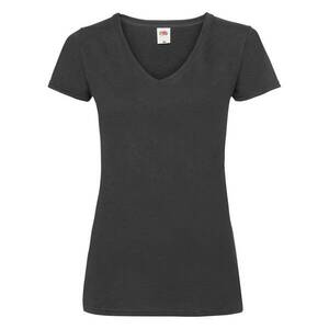 Black women's v-neck Valueweight Fruit of the Loom kép