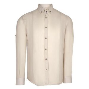 G721 DEWBERRY MENS SHIRT-PLAIN BEIGE kép