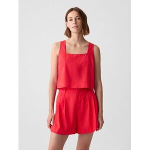 GAP Linen crop top - Women's kép