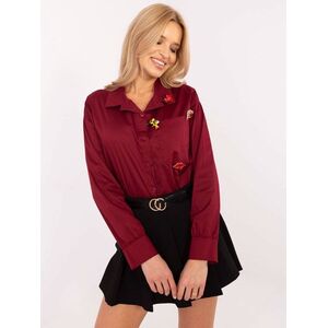 Shirt-DHJ-KS-9230.75P-burgundy kép
