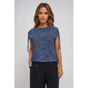 Marisse Patterned Blue Blouse kép