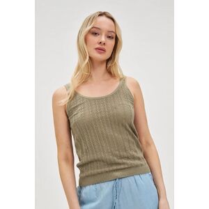 Marisse Openwork Olive Top kép