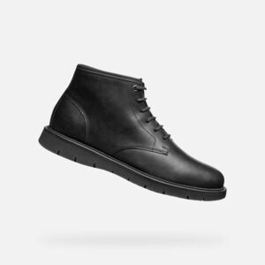 Black men's ankle boots Geox Pove - Men's kép