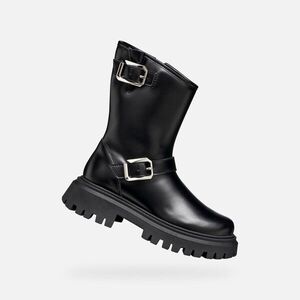 Black Girls Ankle Boots Geox Maquinnens - Girls kép