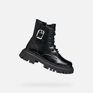 Black Girls Ankle Boots Geox Maquinnens - Girls kép