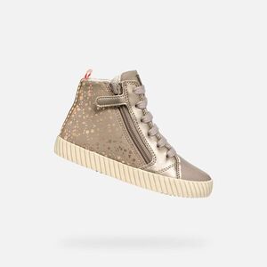 Beige Geox Mirroless Girls' Sneakers - Girls kép