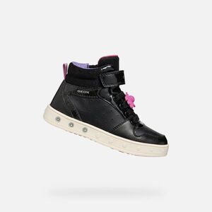Black Girls Geox Skylin Sneakers - Girls kép