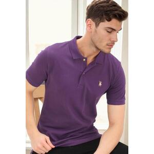 T9561 DEWBERRY MEN'S TSHIRT-PURPLE kép