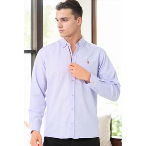 G974 DEWBERRY MEN'S SHIRT-LILAC kép