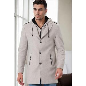 PLT9406 DEWBERRY MEN'S COAT-PRINT BEIGE kép