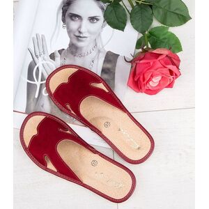 Női papucs Natural Style NS-118 piros-bézs kép