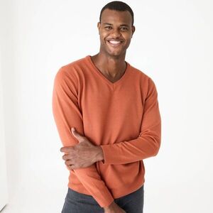 V-nyakú pulóver, 100% akril kép