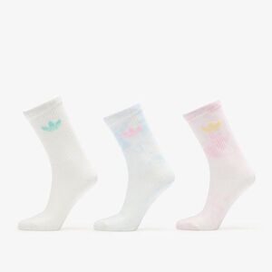 Zoknik adidas Tie Dye Crew Socks 3-Pack Off White/ Wonder Beige/ Dark Brown L kép