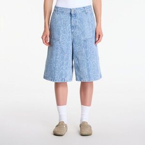 Shorts Carhartt WIP W' Snake Nixon Double Knee Short Snake Camo, Blue Bleached XS kép