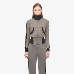 Sweatshirt adidas By Avavav Cropped Tt Grey Four S kép