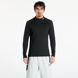 Póló Nike Pro Men's Dri-FIT Warm Long-Sleeve Fitness Mock Black/ White XXL kép