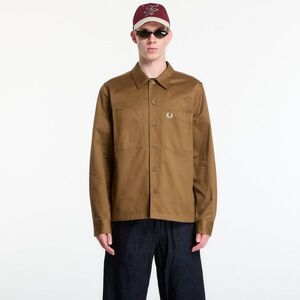Kabát Fred Perry Twill Overshirt Brown L kép