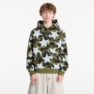 Sweatshirt A BATHING APE Sta Over Print 1st Camo Shark Cropped Fi Green UNISEX L kép
