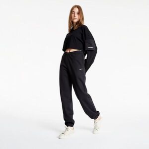 Nadrágok NikeLab Women's Fleece Pants Black/ White L kép