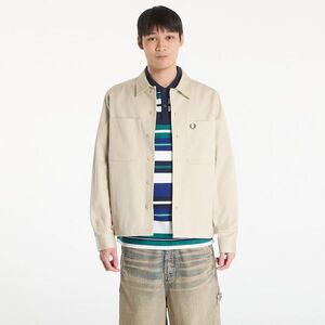 Kabát FRED PERRY Twill Overshirt Oatmeal XL kép