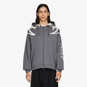 Sweatshirt Y-3 Chito Graphic French Terry Zip Hoodie UNISEX Grey Five L kép
