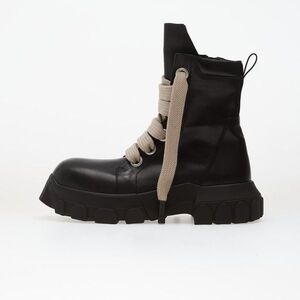 Cipők Rick Owens Leather Boots - Jumbolace Army Bozo Tractor Black/ Black 11 kép