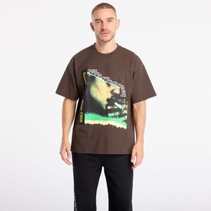 Póló PLEASURES Domination T-Shirt Brown S kép