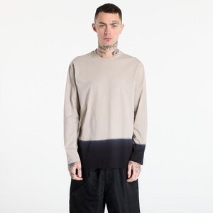 Póló Y-3 DIPPED LONG SLEEVE Long-Sleeve Top Light Brown/ Black XL kép