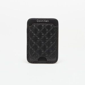 Tárca Calvin Klein Aop Leather Magnetic Card Case Black Universal kép