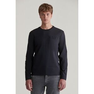 PÓLÓ GANT EMBOSSED LS TSHIRT BLACK kép