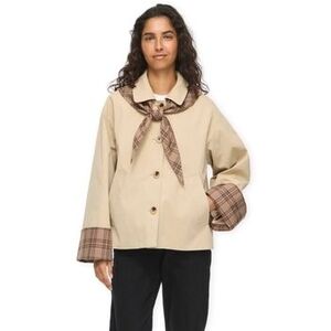 Kabátok Vila Avara Jacket - Fields of Rye/Check Scar kép