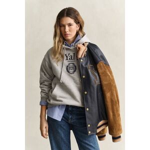 MELEGÍTŐFELSŐ GANT REL GRAPHIC HOODIE GREY MELANGE kép
