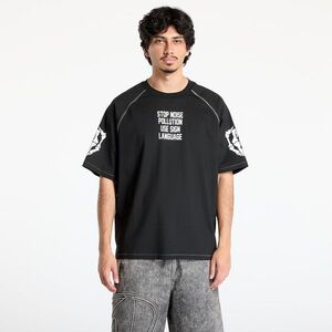 Póló PLEASURES Pollution Boxy Raglan Black S kép