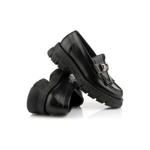 Mokaszin Karl Lagerfeld Precinct Fringe Trim Loafer Black Lthr kép