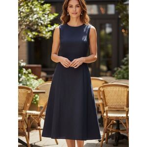 Női L-es fekete elegáns ujjatlan ruha - H&M kép